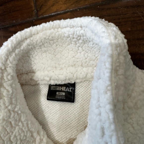 32 Degrees White Sherpa Jacket - Picture 2 of 5
